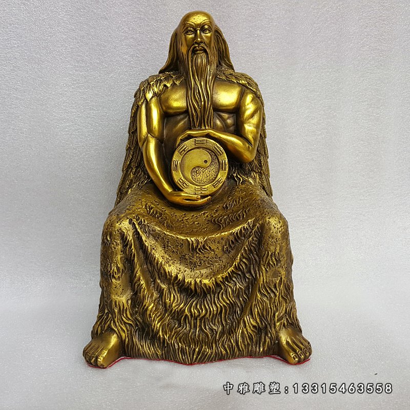 八卦祖师伏羲铜雕