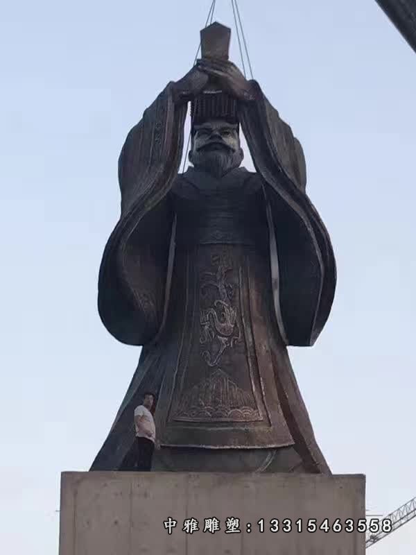 铸铜古代历史秦始皇人物雕塑