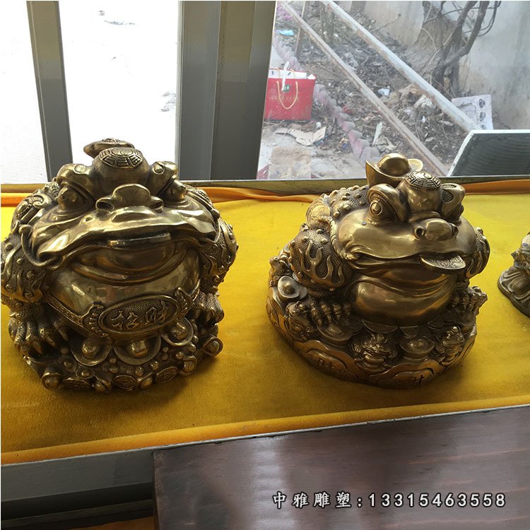 铜雕企业办公招财金蝉雕塑