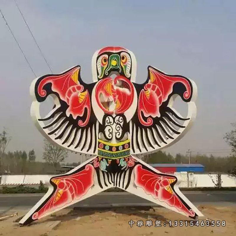不锈钢风筝雕塑，广场风筝不锈钢雕塑 (1)