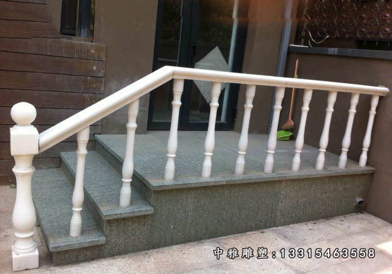 汉白玉栏杆雕塑