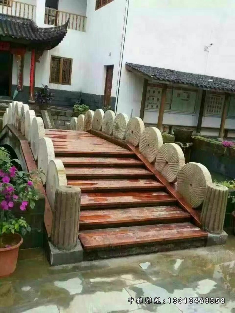 大理石庭院景观石桥园墩