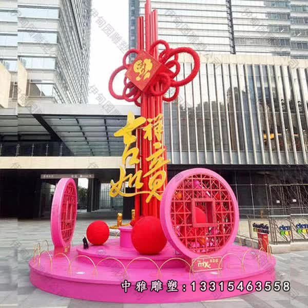 不锈钢商场剪纸景观摆件