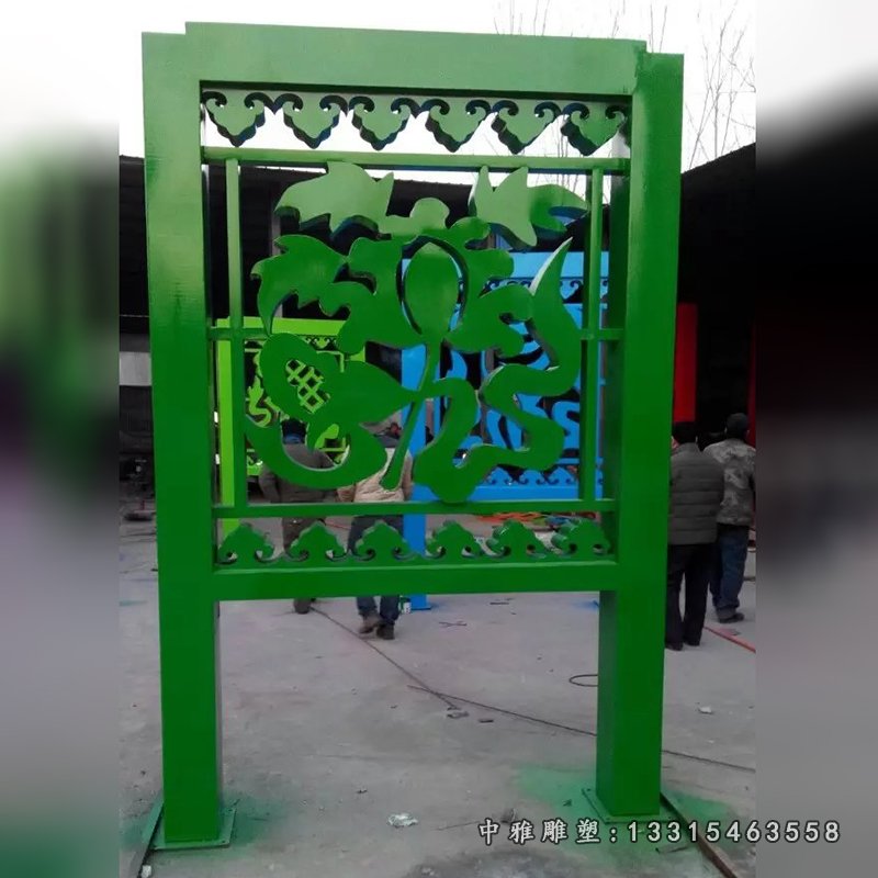 不锈钢剪纸雕塑，广场不锈钢雕塑 (8)