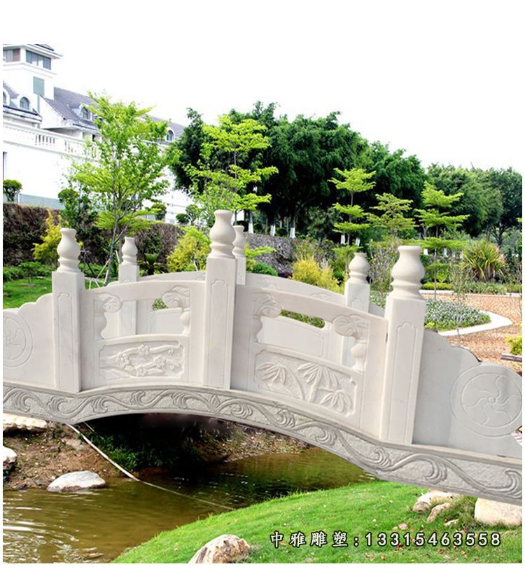 大理石拱桥 石雕公园景观雕塑 (2)