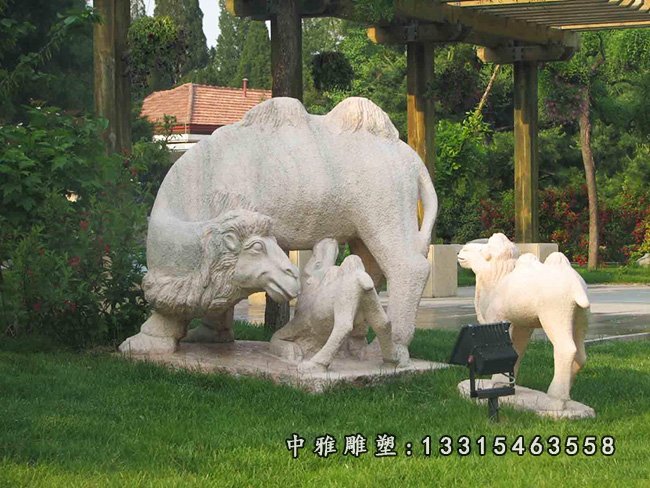 骆驼石雕，公园骆驼石雕 (1)