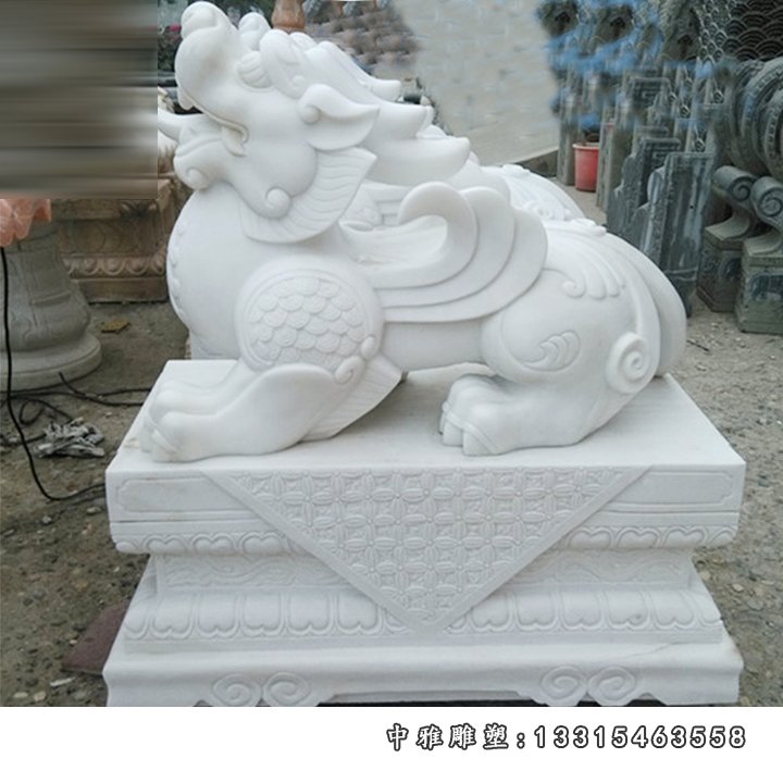 汉白玉貔貅 石雕古代动物