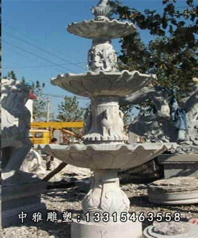 大理石公园喷泉石雕