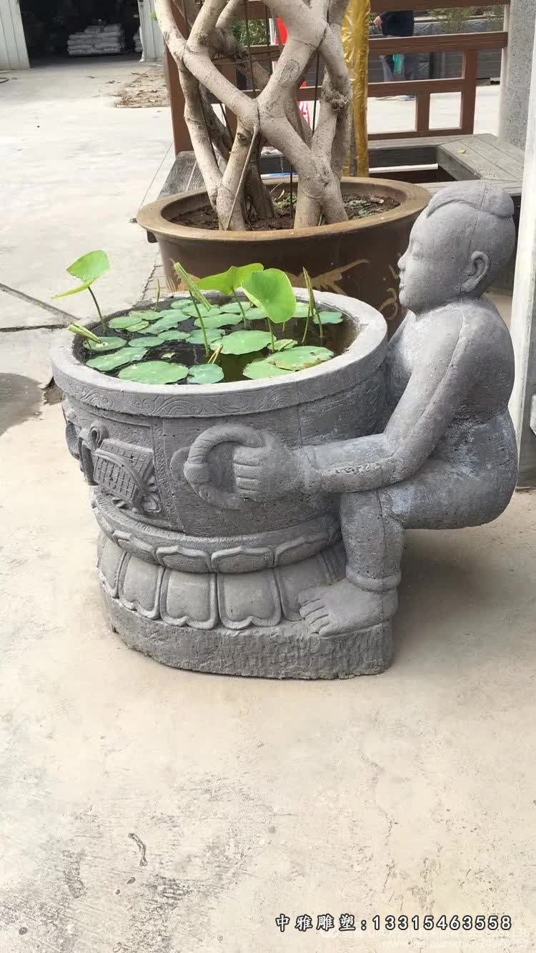 大理石庭院创意景观花盆