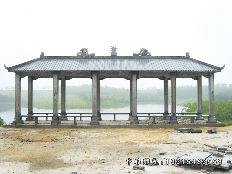 大理石小区休息长廊