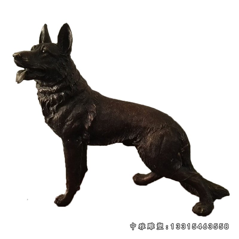 铜雕庭院看门狗动物摆件
