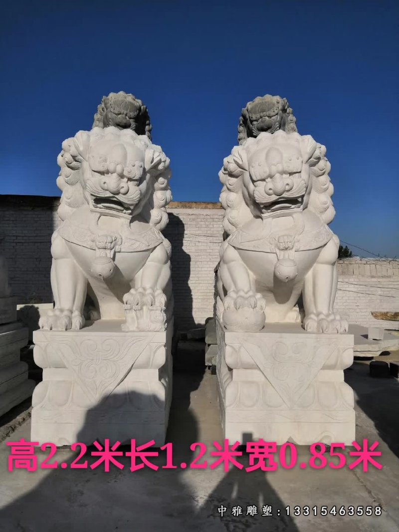 大理石广场石狮子 (5)