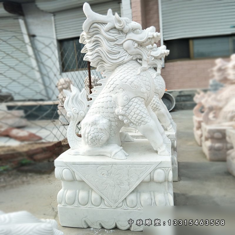 狮子门墩石雕 仿古门口抱鼓石 (5)