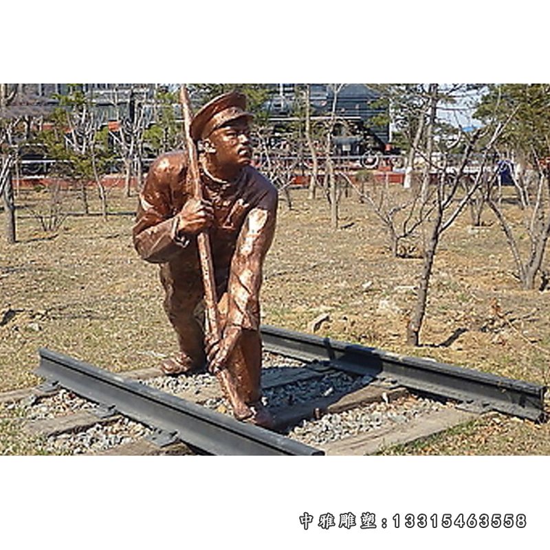 工程师詹天佑人物铜雕