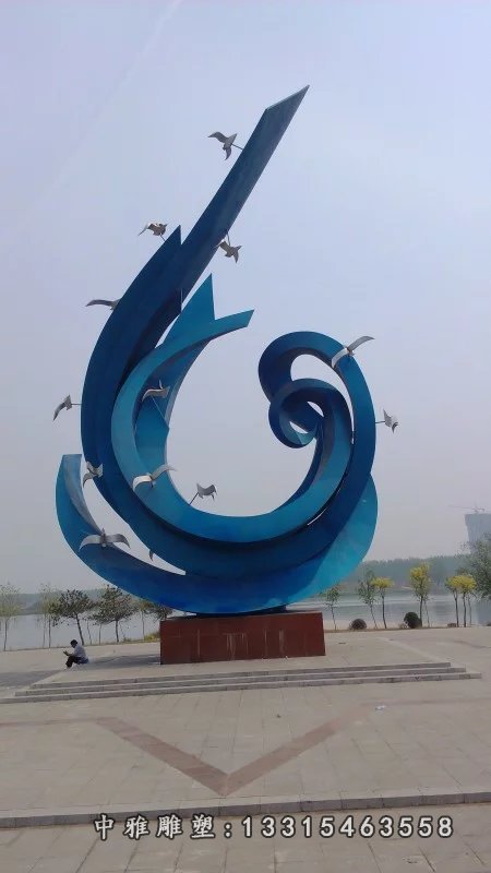 不锈钢鸽子雕塑，广场不锈钢雕塑