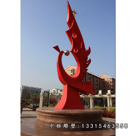 厂家定制不锈钢雕塑 玻璃钢雕塑大型商场广场室外摆件16647