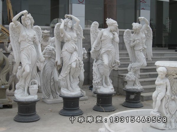 欧式人物石雕，天使石雕