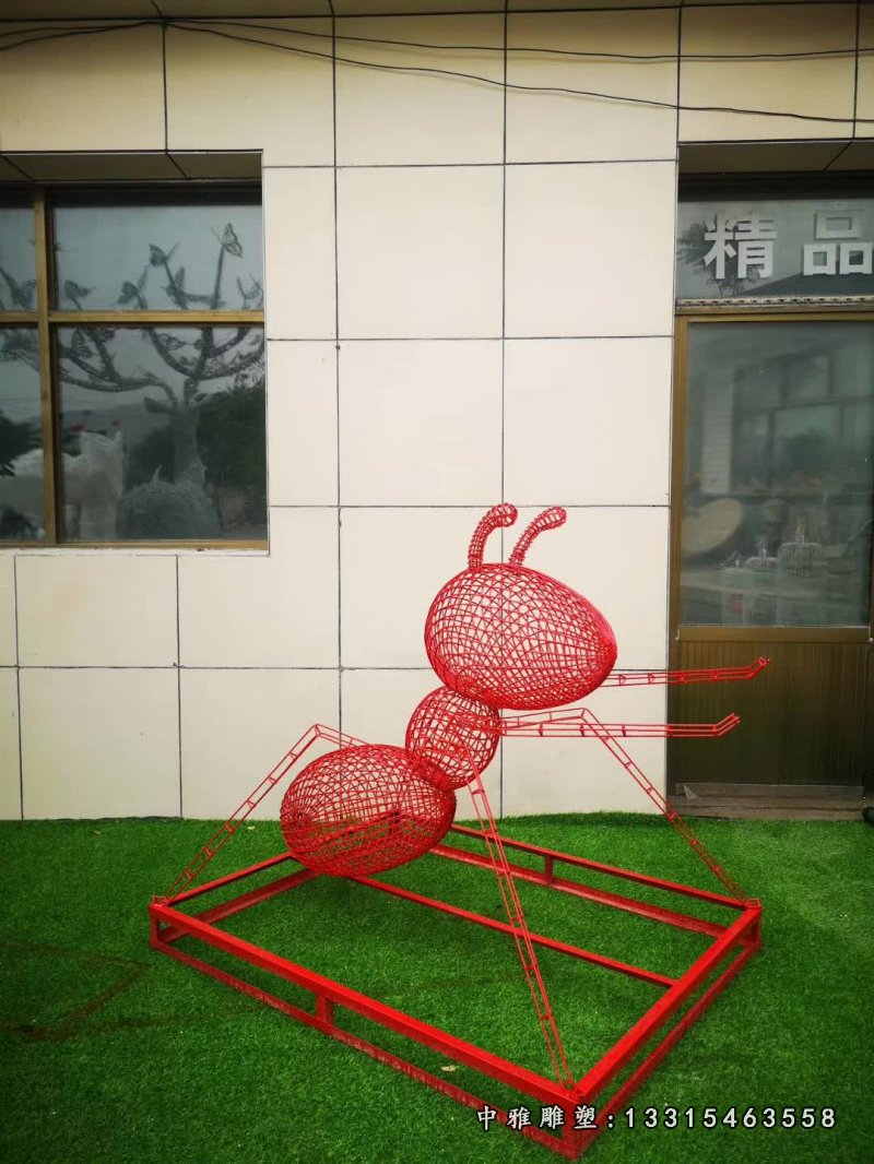 不锈钢镂空蚂蚁雕塑 (24)