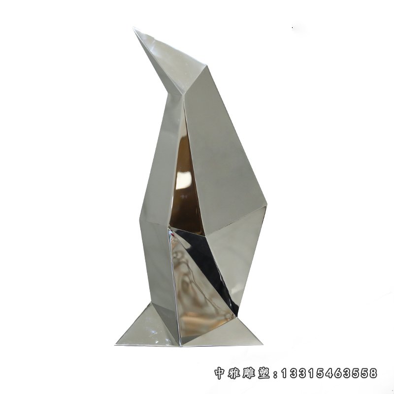 不锈钢企鹅雕塑 (1)