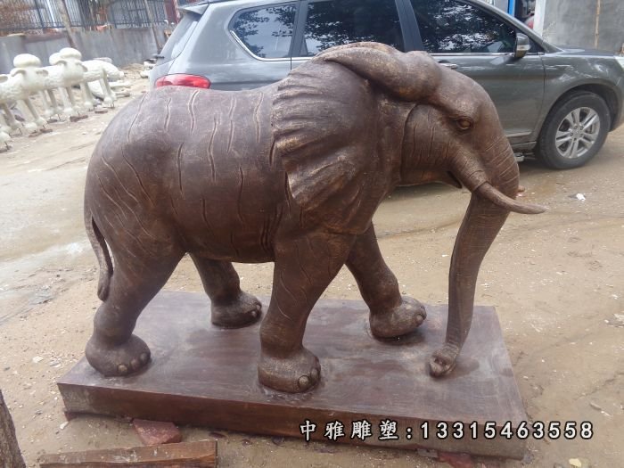 铜雕大象，动物铜雕 (2)