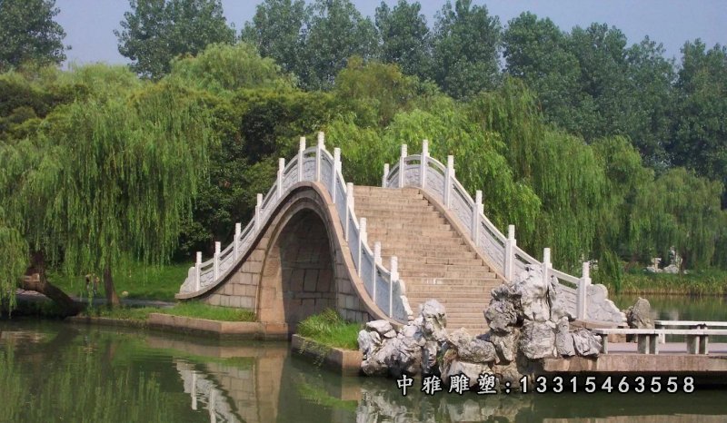 石拱桥，公园石拱桥