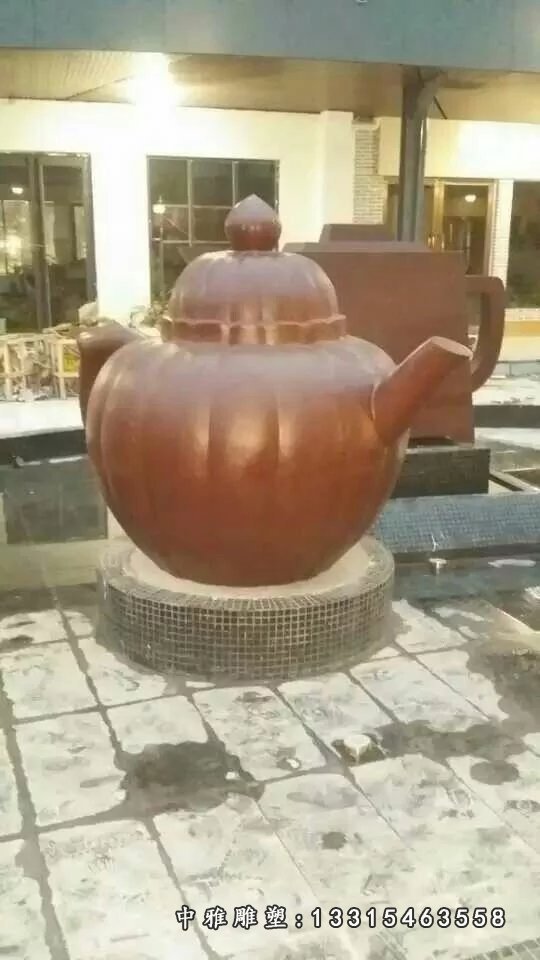 铜水壶雕塑，广场水壶喷泉雕塑 (3)