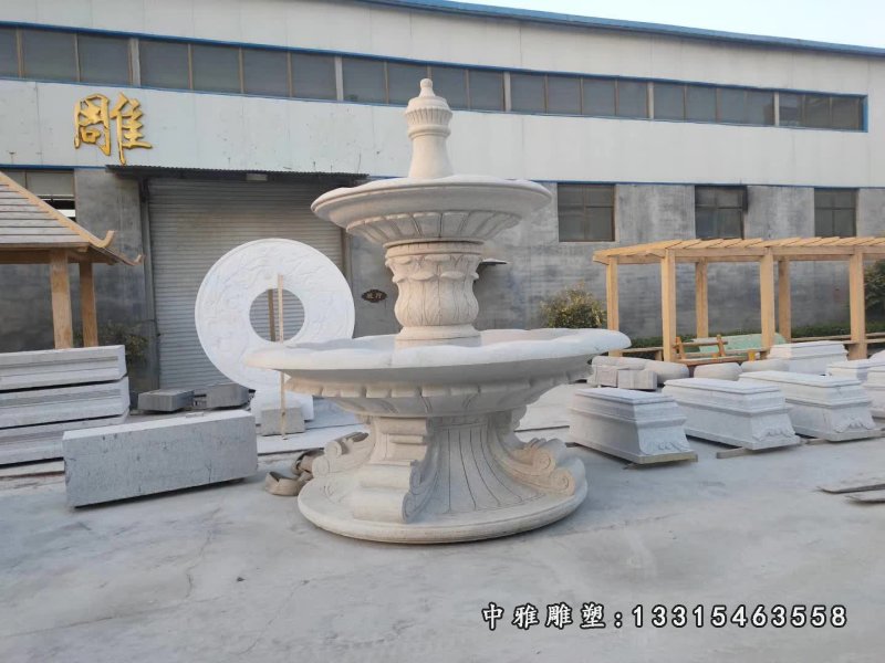 大理石酒店景观喷泉