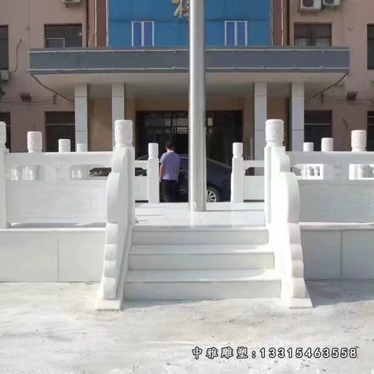 厂家批发石雕升旗围栏国旗台校园旗台石栏杆国旗台石栏板加工定制66808