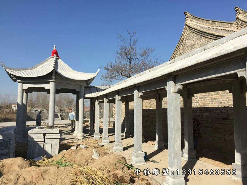 大理石长廊凉亭雕塑（2）