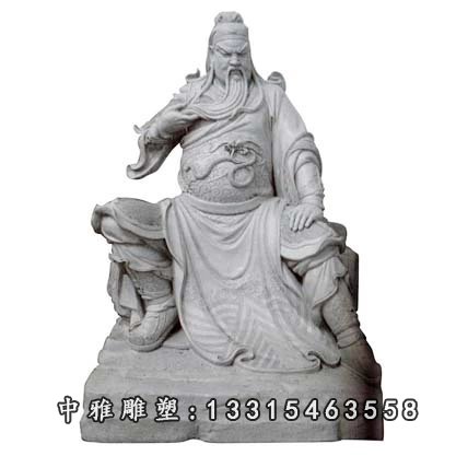关公石雕，关二爷石雕
